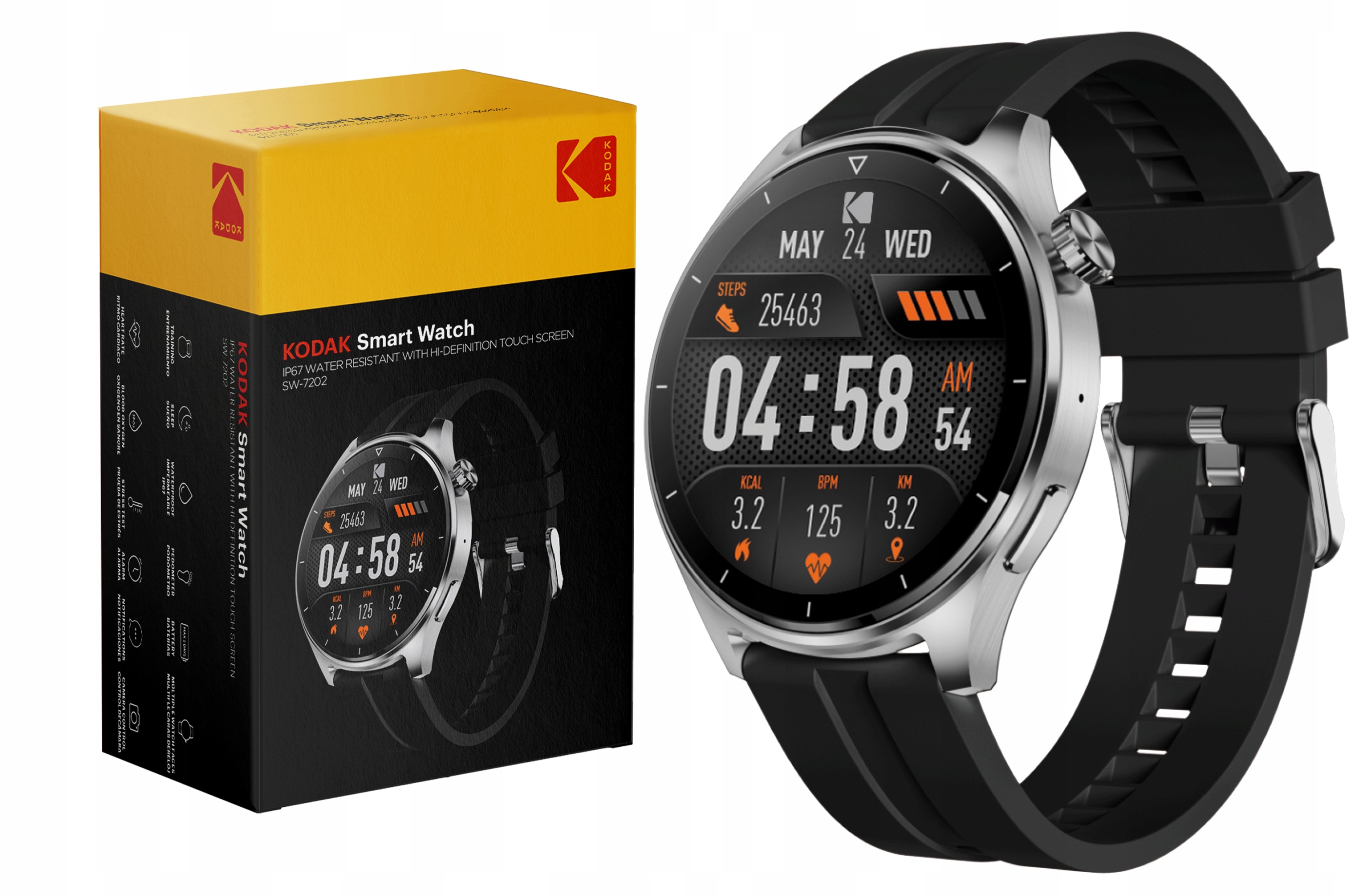 Zegarek Smartwatch Kodak SW-7202 – Elegancja i nowoczesne funkcje