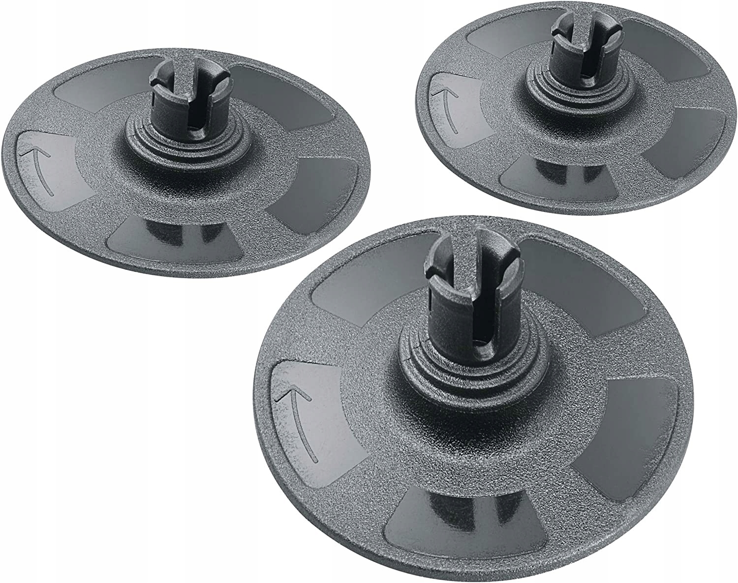 Komplet 3 talerzy szlifierskich o średnicy 38 mm