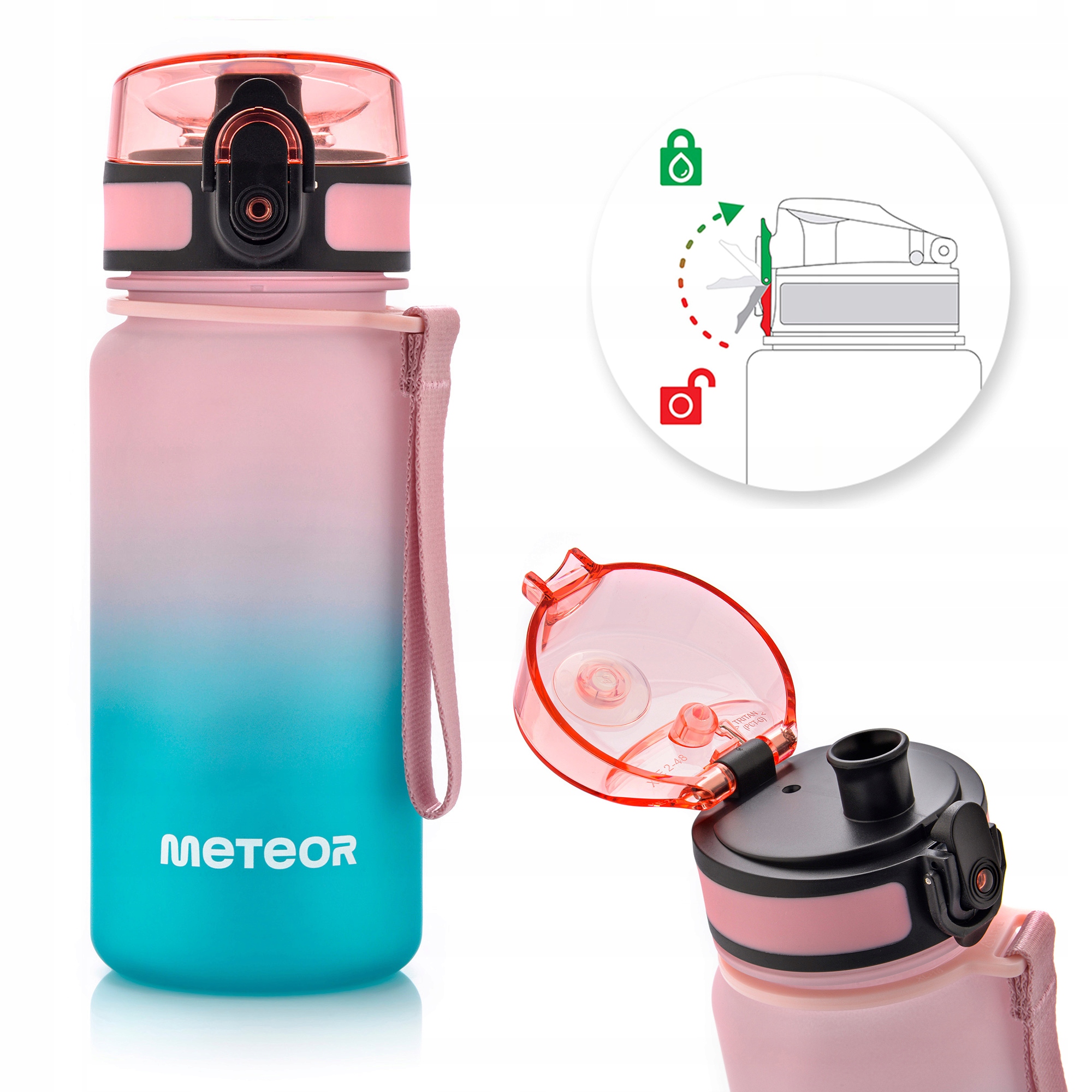 Bidon Z SITKIEM 10109 OMBRA 350 ML – Idealny towarzysz treningów