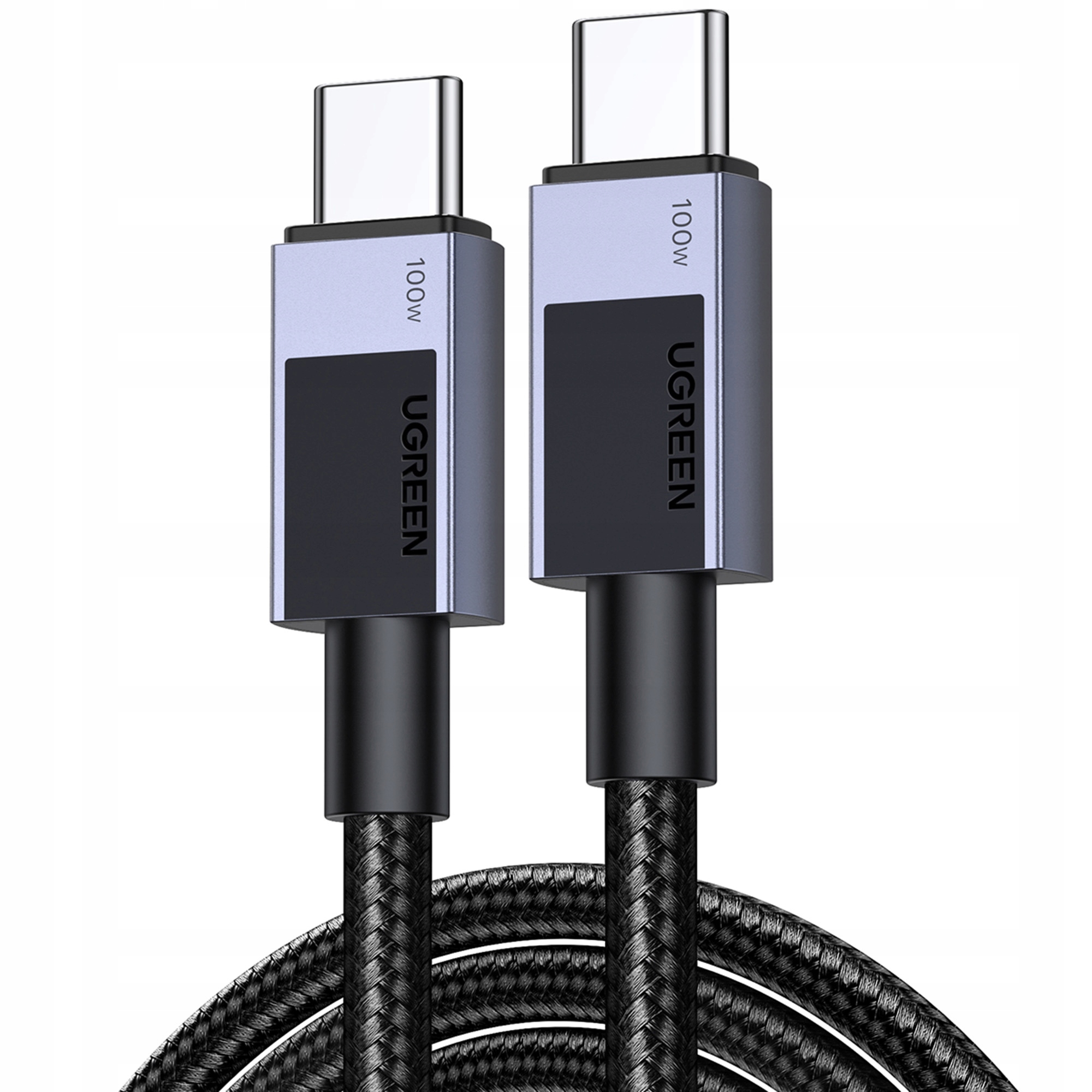 Kabel Ugreen USB-C do USB-C 0.5 m Szary (UGR5581) – Wydajne rozwiązanie do ładowania i przesyłania danych
