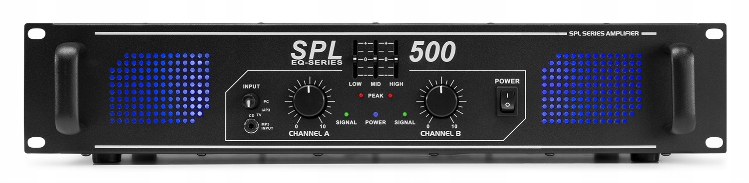 Wzmacniacz 2x 250W SPL500 Skytec – Doskonała jakość dźwięku
