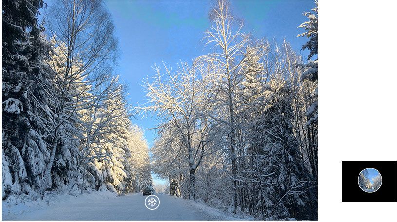 HUAWEI nova 3i camera AI scenes snow