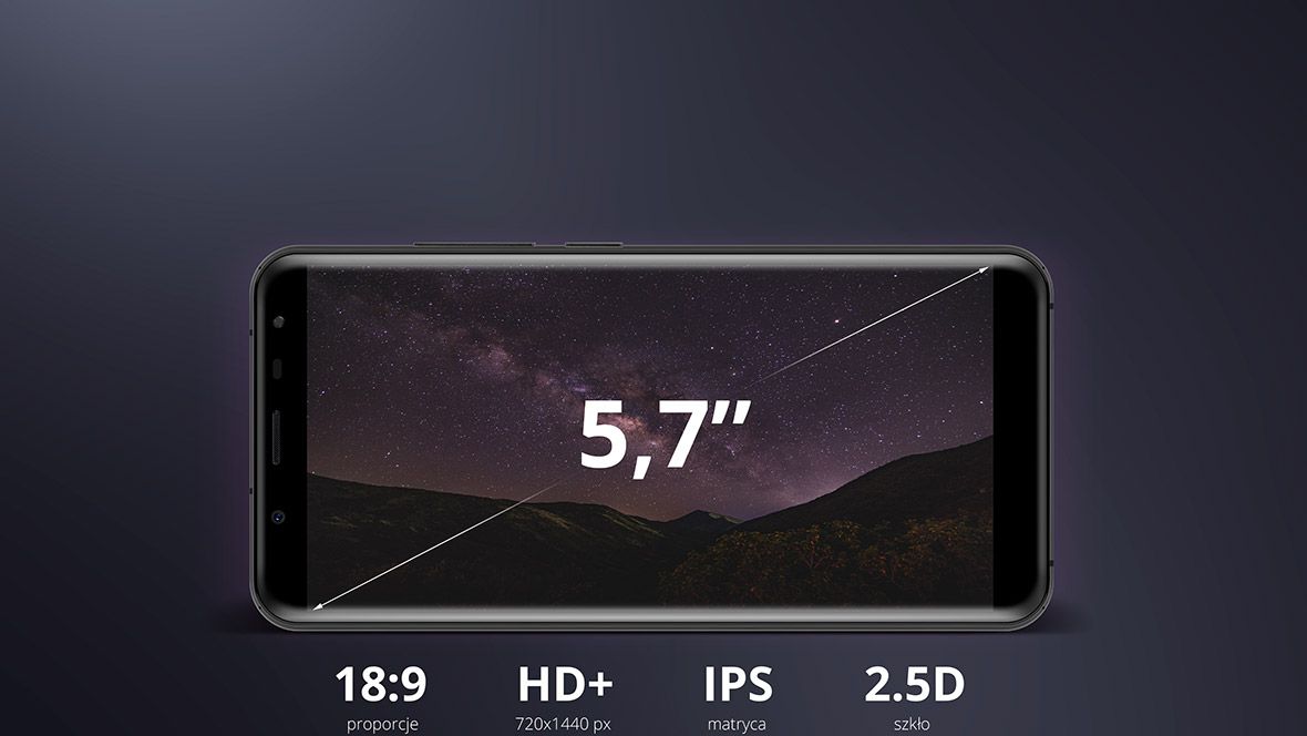 Poznaj kolejny smartfon z flagowej serii Kruger&Matz LIVE â model LIVE 6+. WyÅwietlacz HD+ o przekÄ
tnej 5,7âcala, w którym zastosowano proporcje 18:9 pozwoli Ci poczuÄ różnicÄ! Na ekranie zmieÅcisz wiÄcej treÅci wertykalnych, co znacznie poprawi komfort przeglÄ
dania stron internetowych.