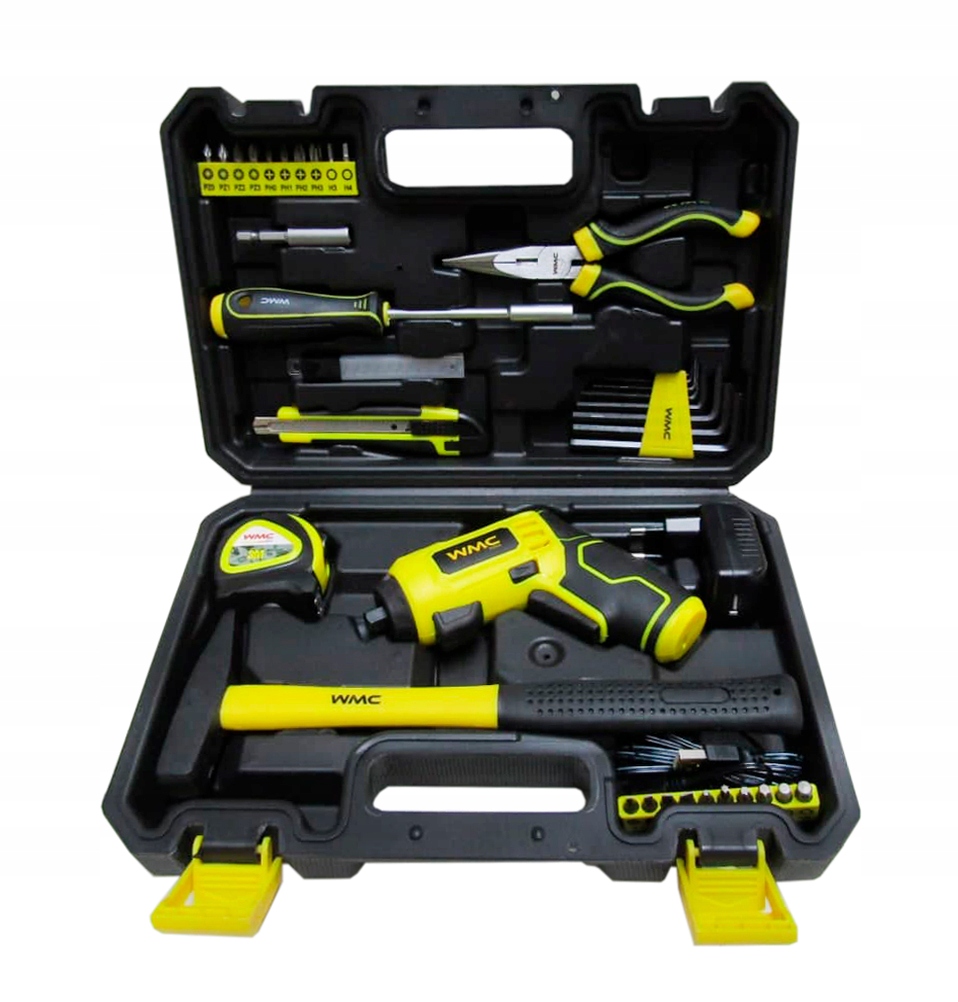 Zestaw narzędzi z wkrętakiem akumulatorowym 47el. w walizce – Niezbędnik dla każdego majsterkowicza