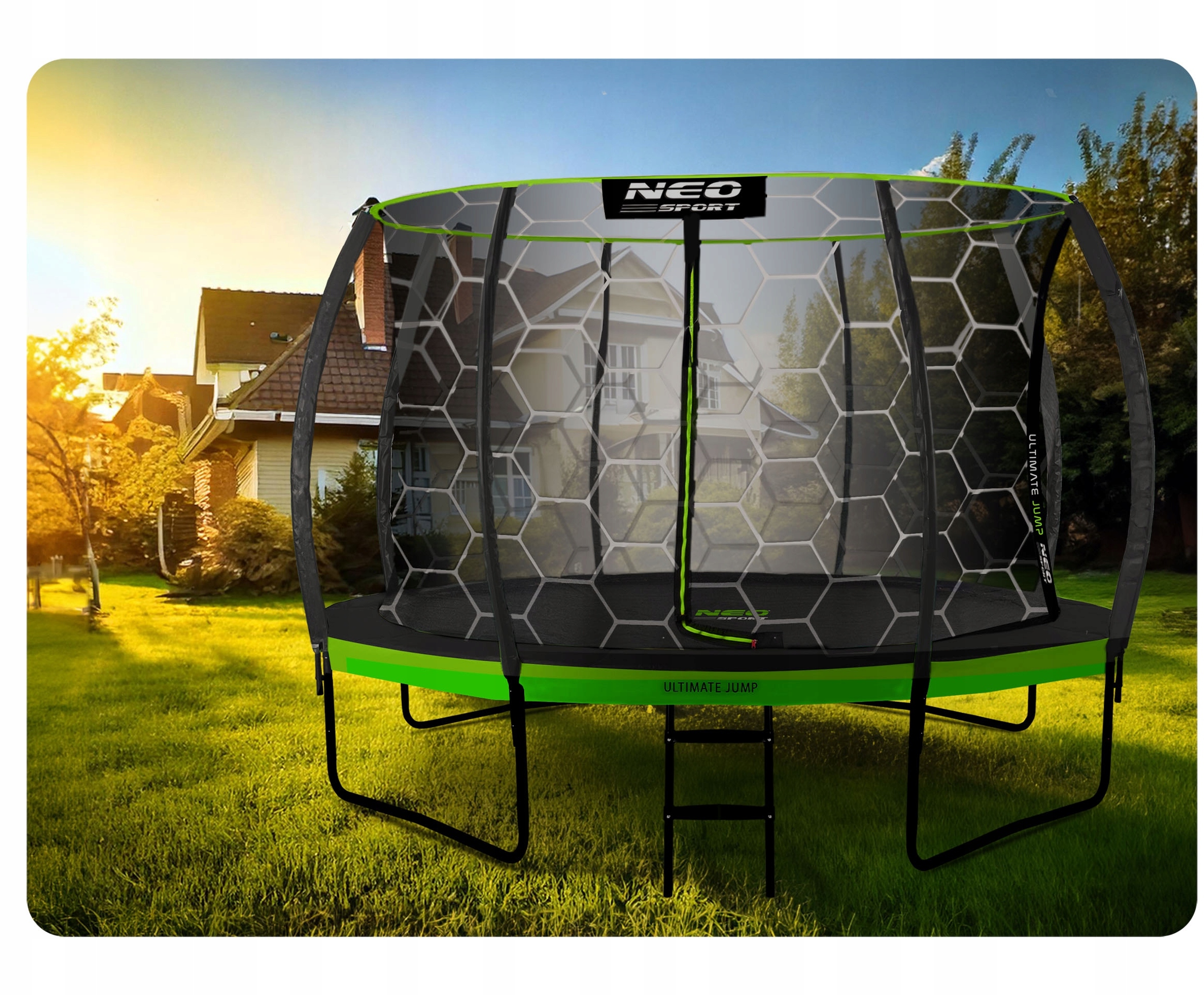 Trampolina ogrodowa profilowana NeoSport 14ft/435cm – Idealna do zabawy w ogrodzie