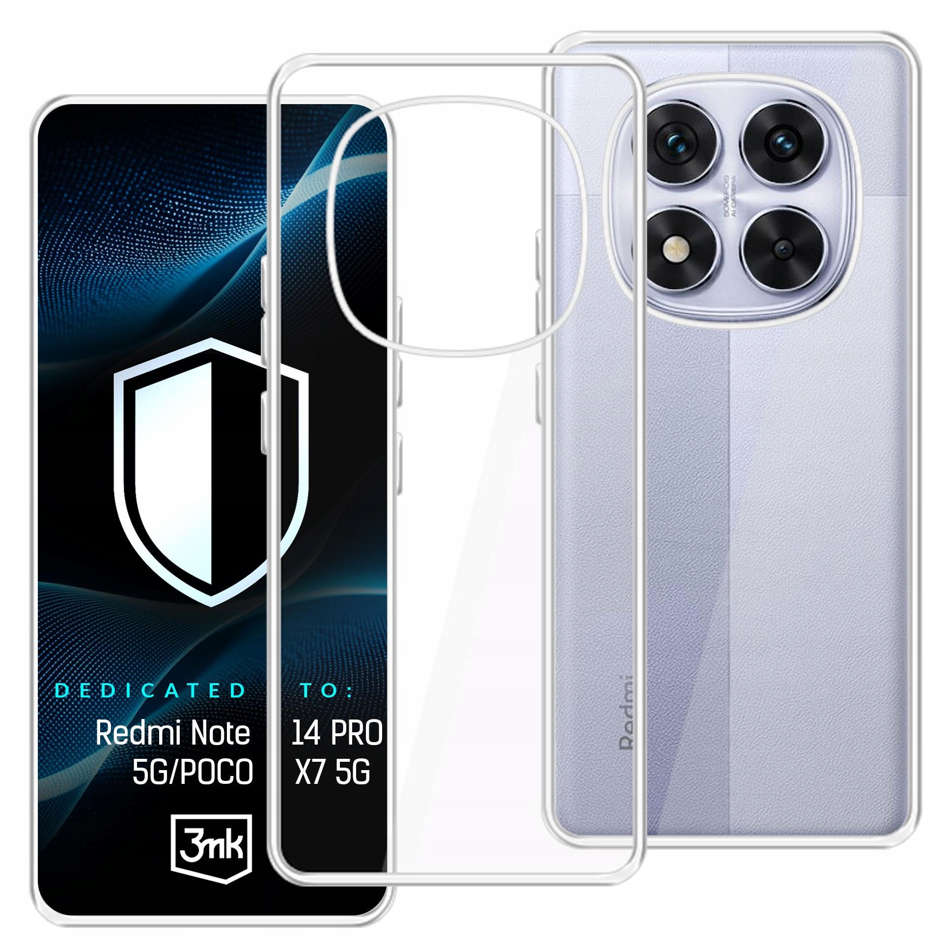 HARDY® Vision Case™ - Przezroczyste etui na Redmi Note 14 PRO 5G/POCO X7 5G