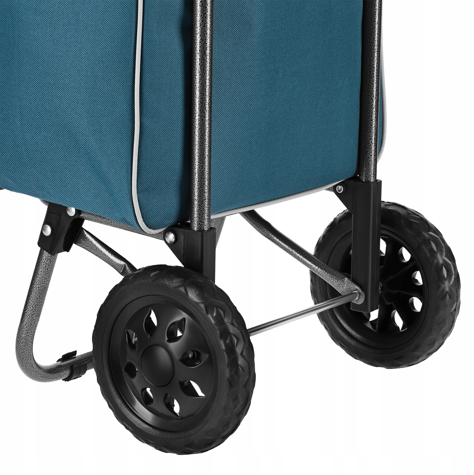 Ergonomiczny uchwyt i stabilne kółka – komfortowe prowadzenie na każdym terenie