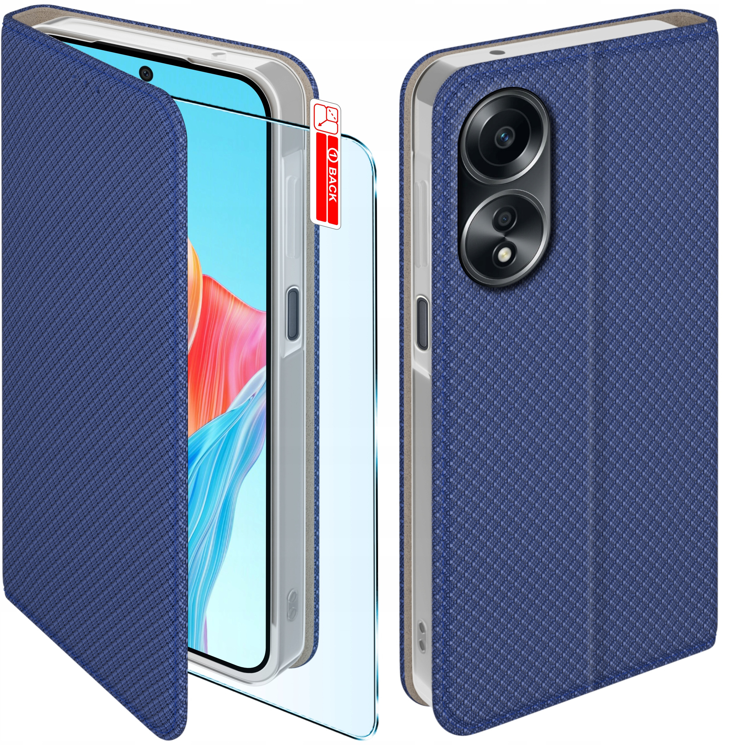 Etui do Oppo A58 4G SMART MAGNET CASE PORTFEL + SZKŁO 9H – Ochrona i styl w jednym