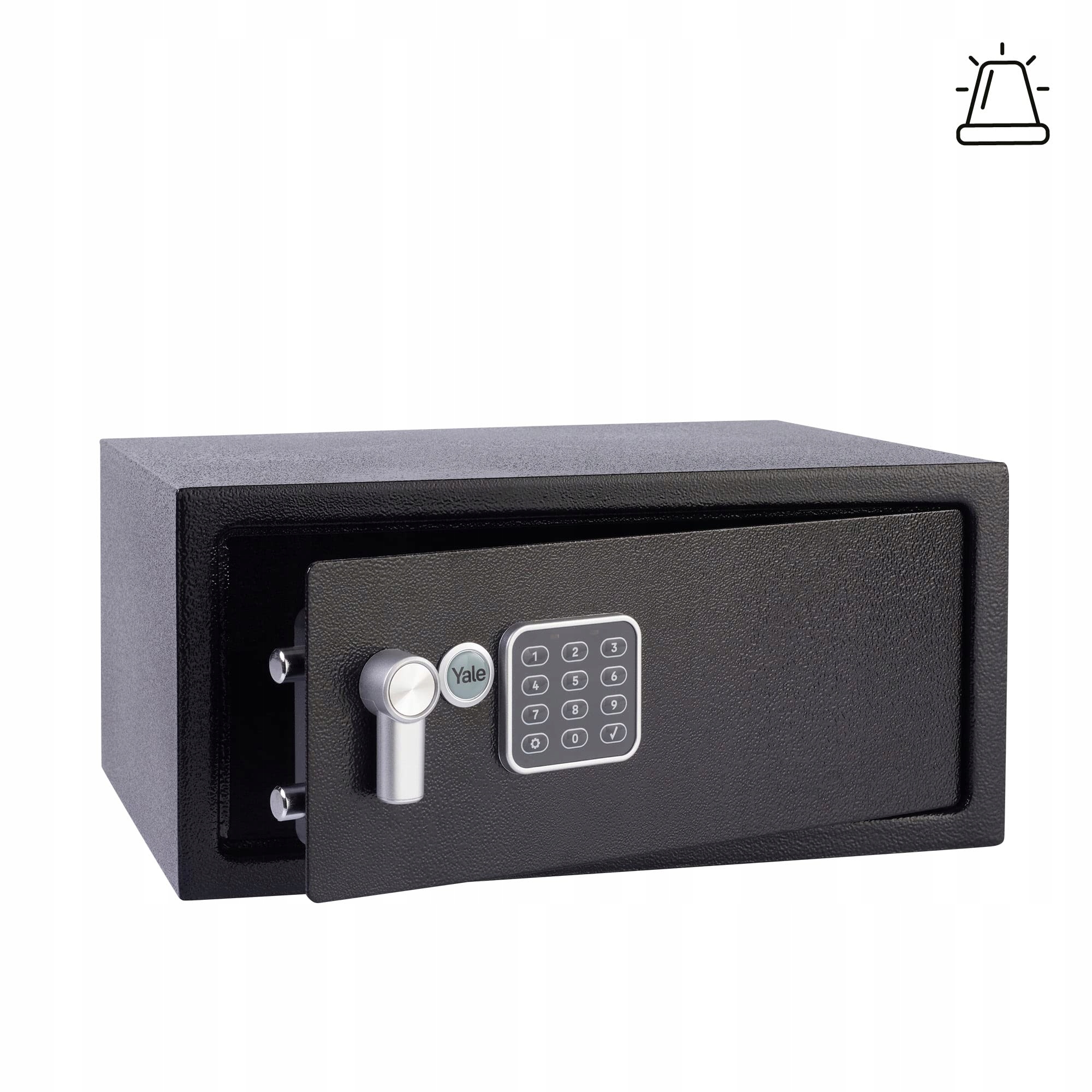 Wbudowany alarm 130 dB – Ochrona przed nieautoryzowanym dostępem