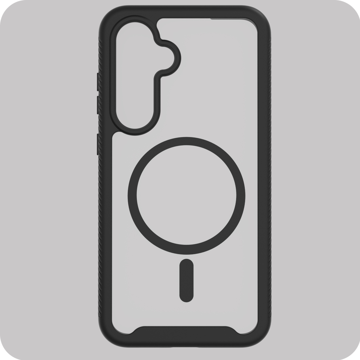 Przezroczysto-czarna elegancja – Stylowe etui dla Twojego smartfona