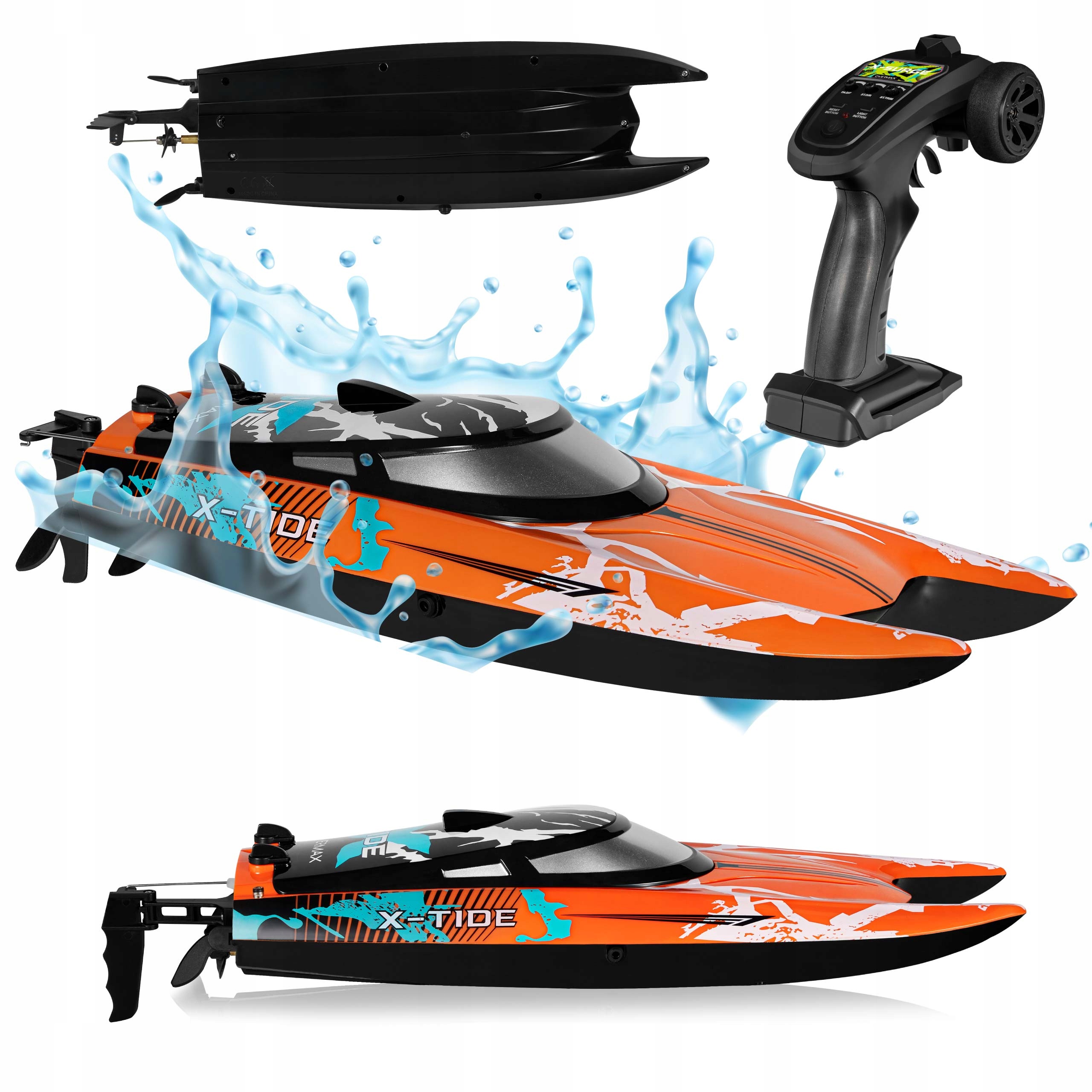 Łódź zdalnie sterowana OVERMAX X-TIDE RC – Ekscytująca zabawa na wodzie
