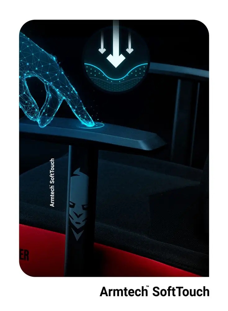 Wygodne podłokietniki Armtech™ – Ergonomiczne wsparcie dla rąk