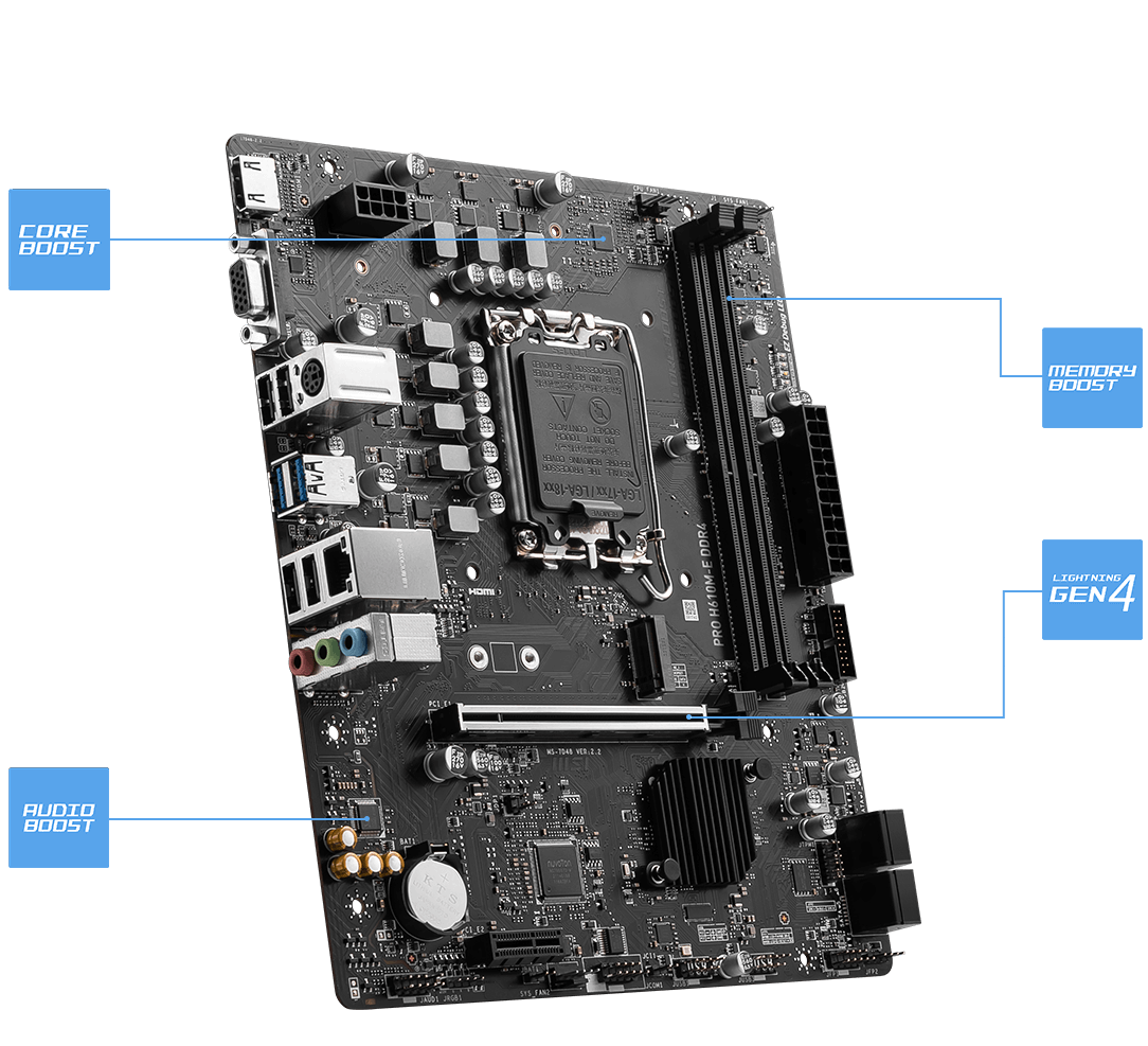 Płyta główna MSI PRO H610M-E – Stabilna baza dla nowoczesnych podzespołów