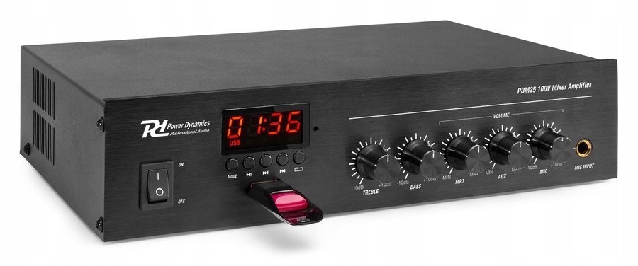 Wzmacniacz 100V 25W PD PDM25 – Kompaktowe rozwiązanie audio