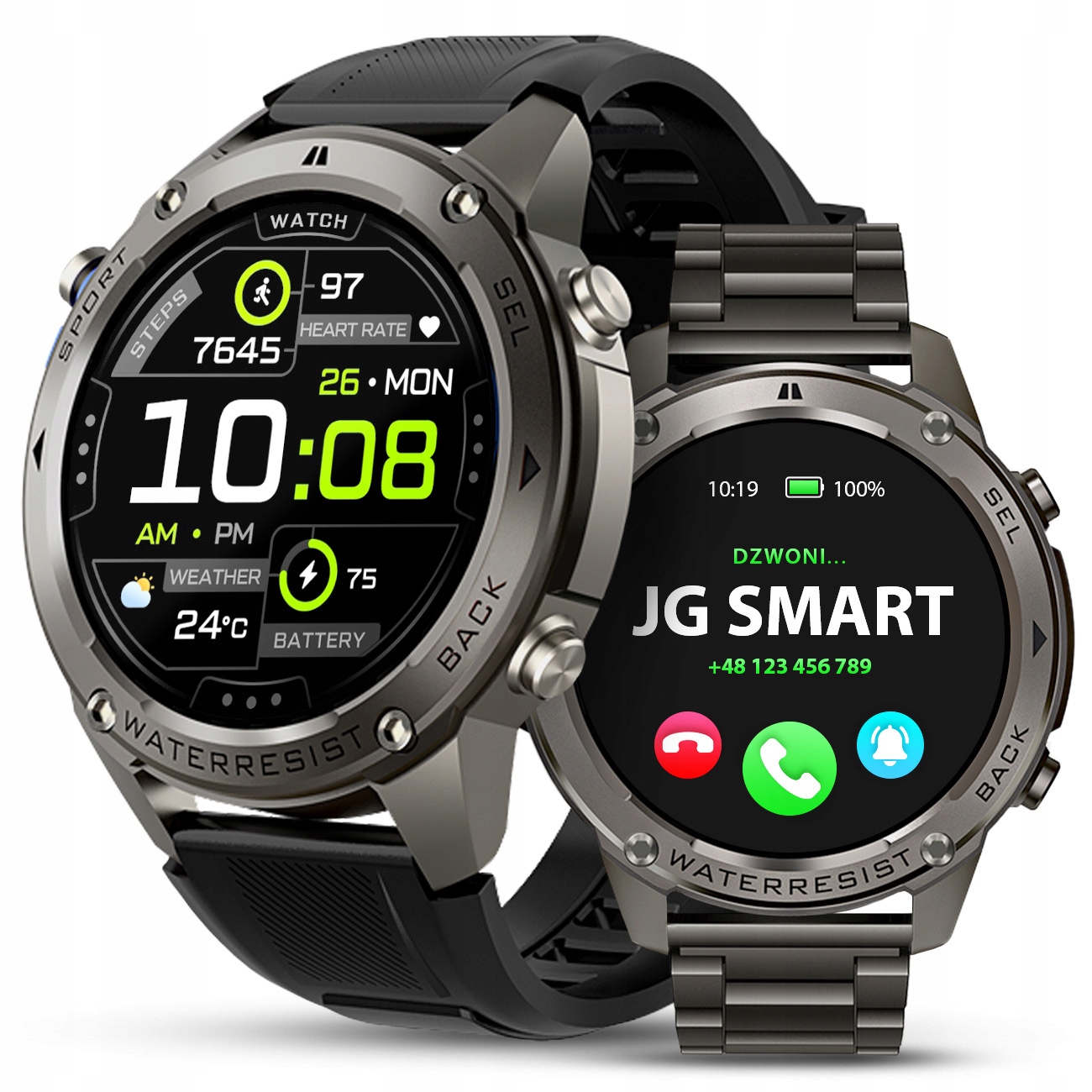ZEGAREK SMARTWATCH MĘSKI WODOODPORNY ROZMOWY MENU PL SPORT GPS SMART WATCH – Twój idealny towarzysz aktywności