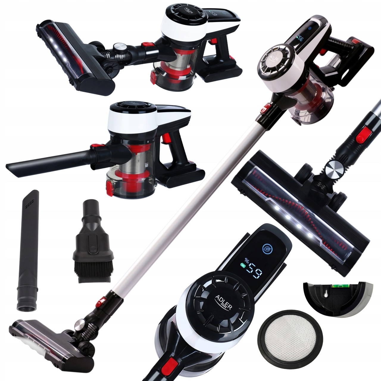 Odkurzacz Bezprzewodowy Pionowy Ręczny 3W1 350W – Efektywne sprzątanie bez ograniczeń