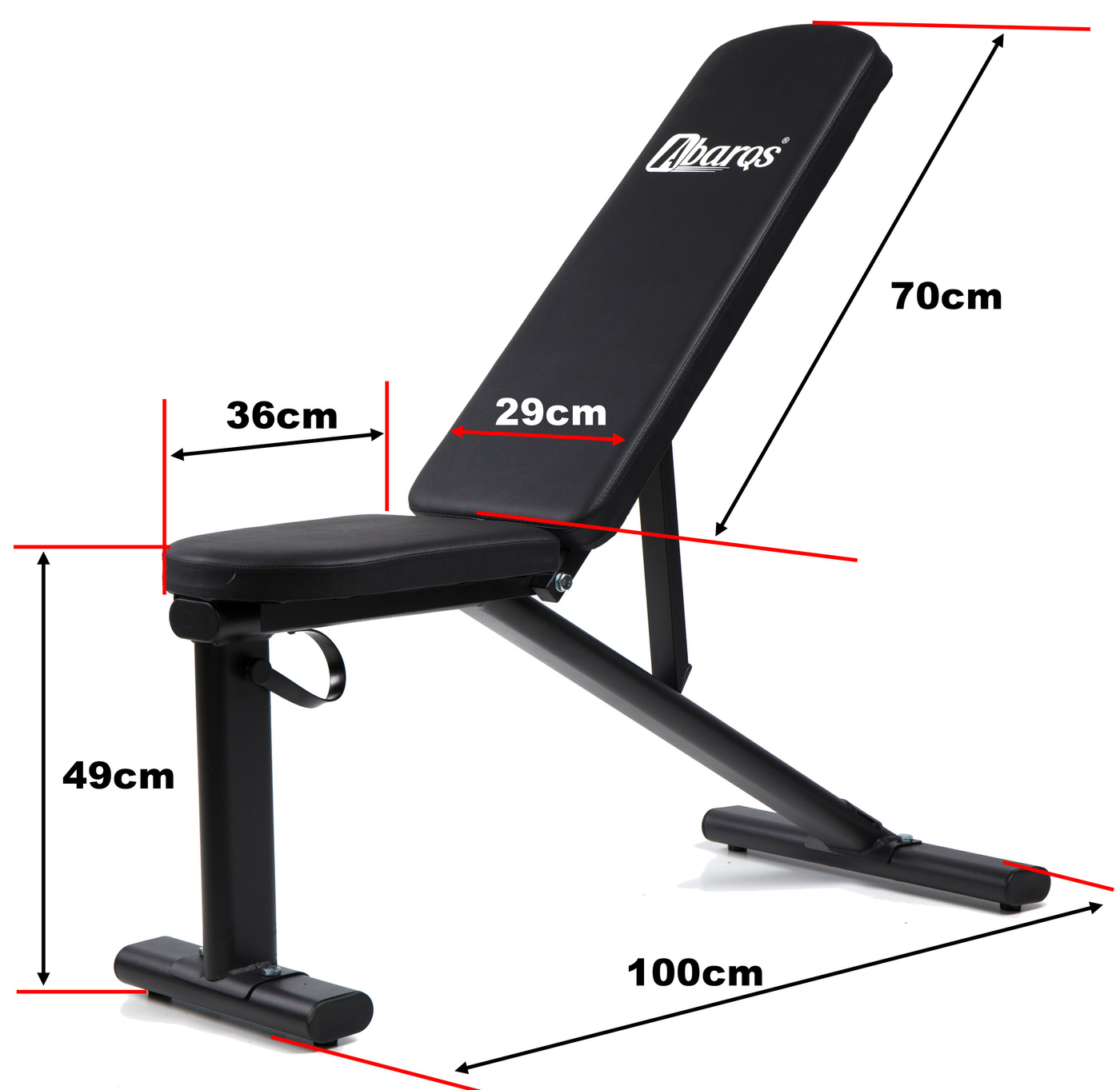 Ergonomiczne oparcie ławki treningowej