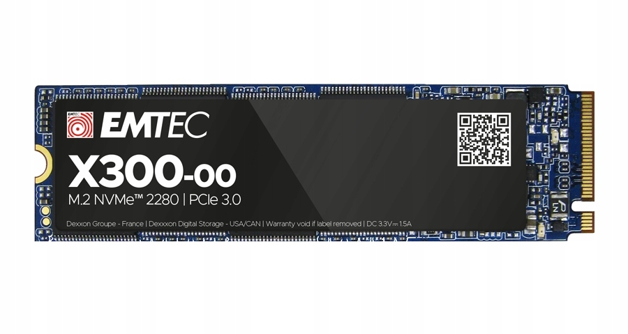 Emtec X300 Power Pro 512GB M.2 2280 PCI-E x4 Gen3 NVMe – Wydajność na najwyższym poziomie