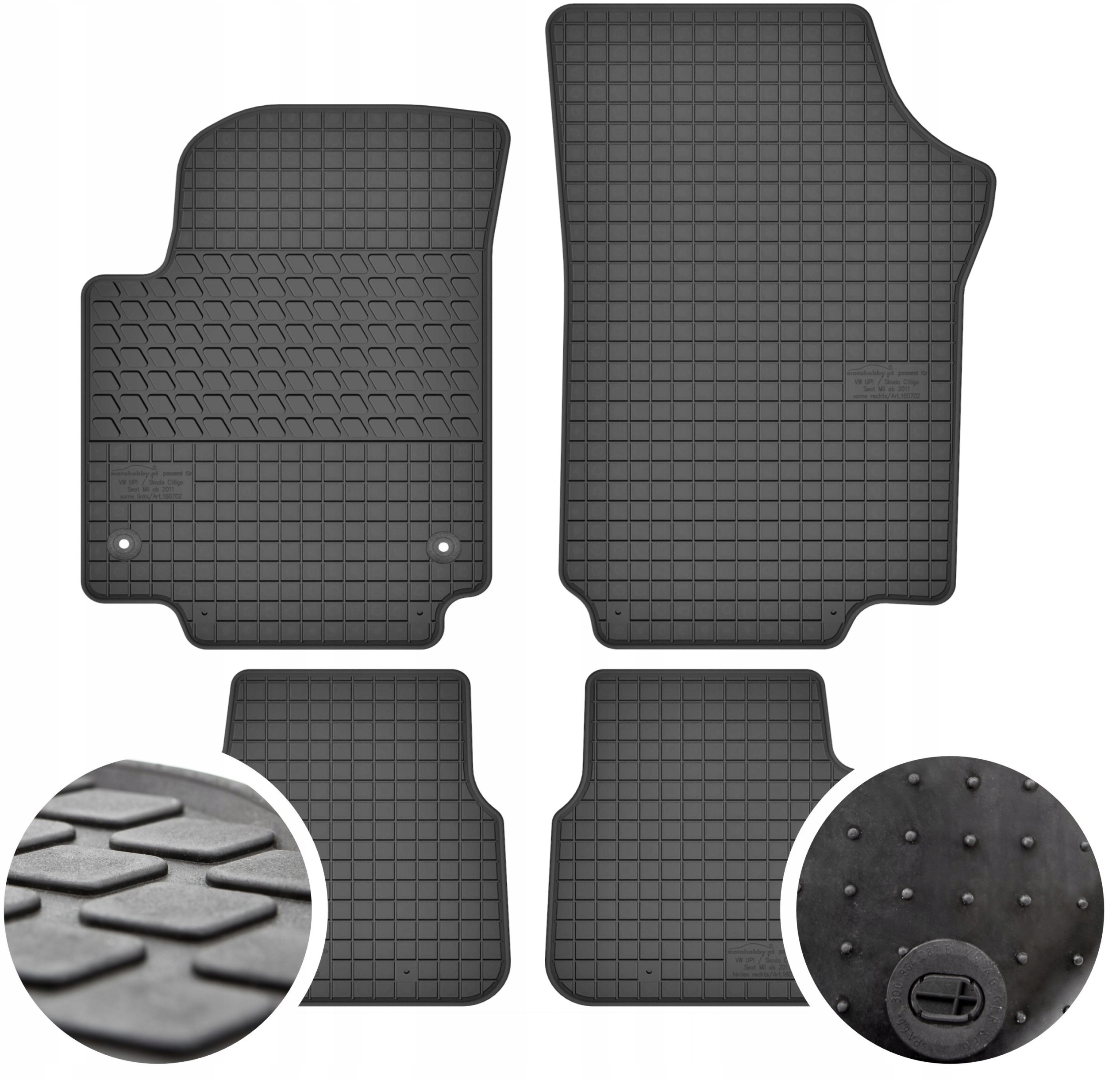 Zestaw dywaników Auto Comfort – Idealne dopasowanie do VW Up!