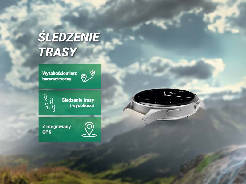 Elegancki smartwatch Hama z wodoodporną aluminiową obudową IP68