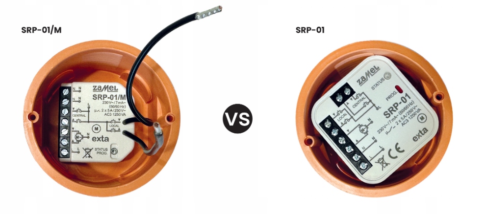 Łatwy montaż w puszce instalacyjnej
