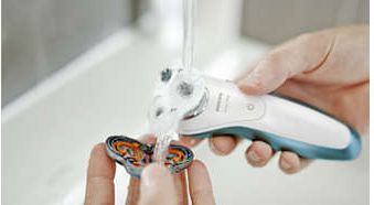 Golarkę można płukać pod bieżącą wodą