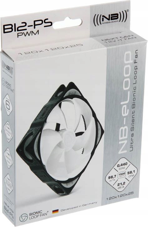 Wentylator Noiseblocker NB-eLoop Fan B12-PS (ITR-B12-PS) – Wydajność i cisza w jednym