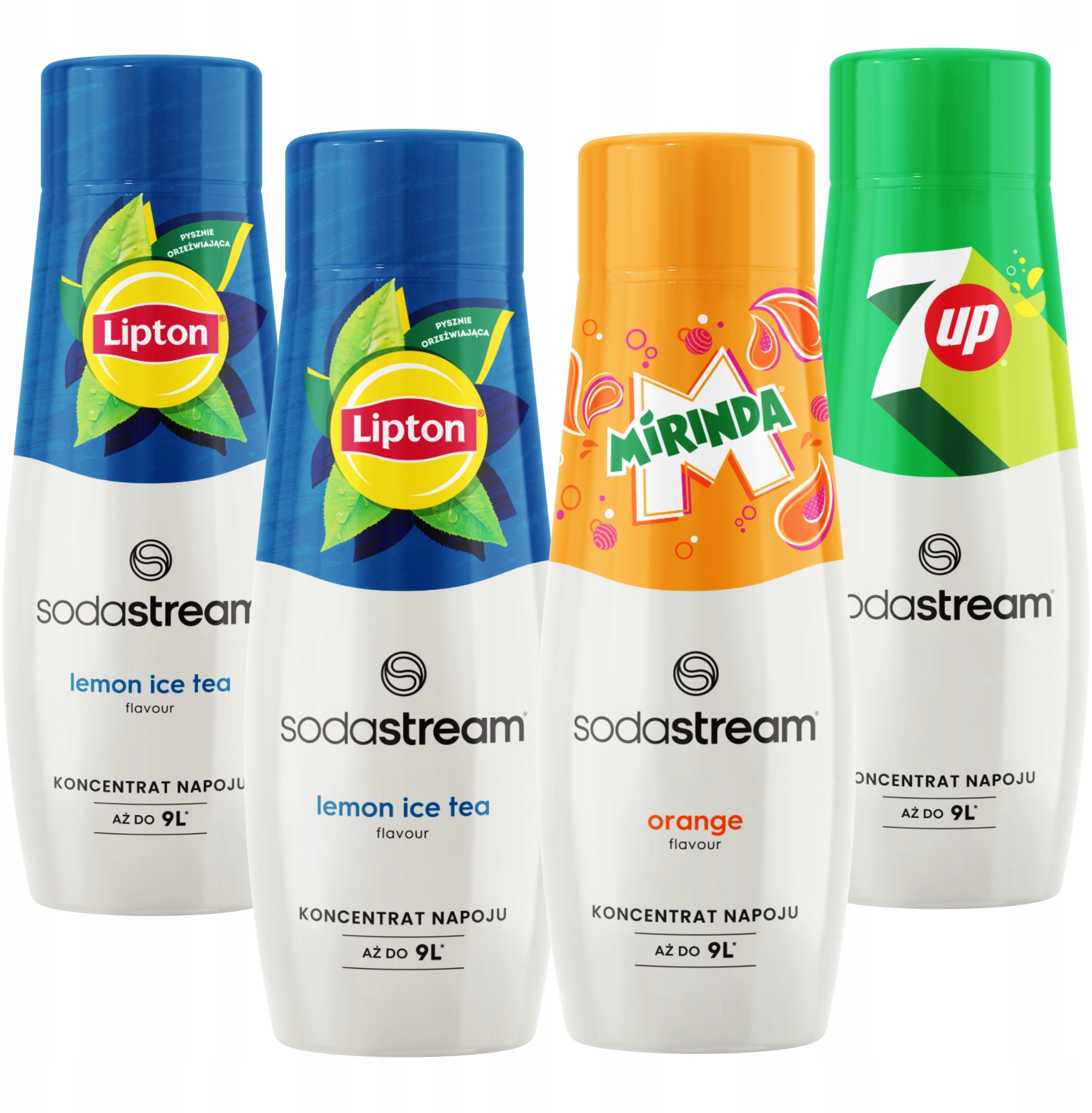 Syropy do Saturatora 2x Herbata Ice Tea Lemon + Mirinda + 7UP – Orzeźwiające smaki w Twoim domu