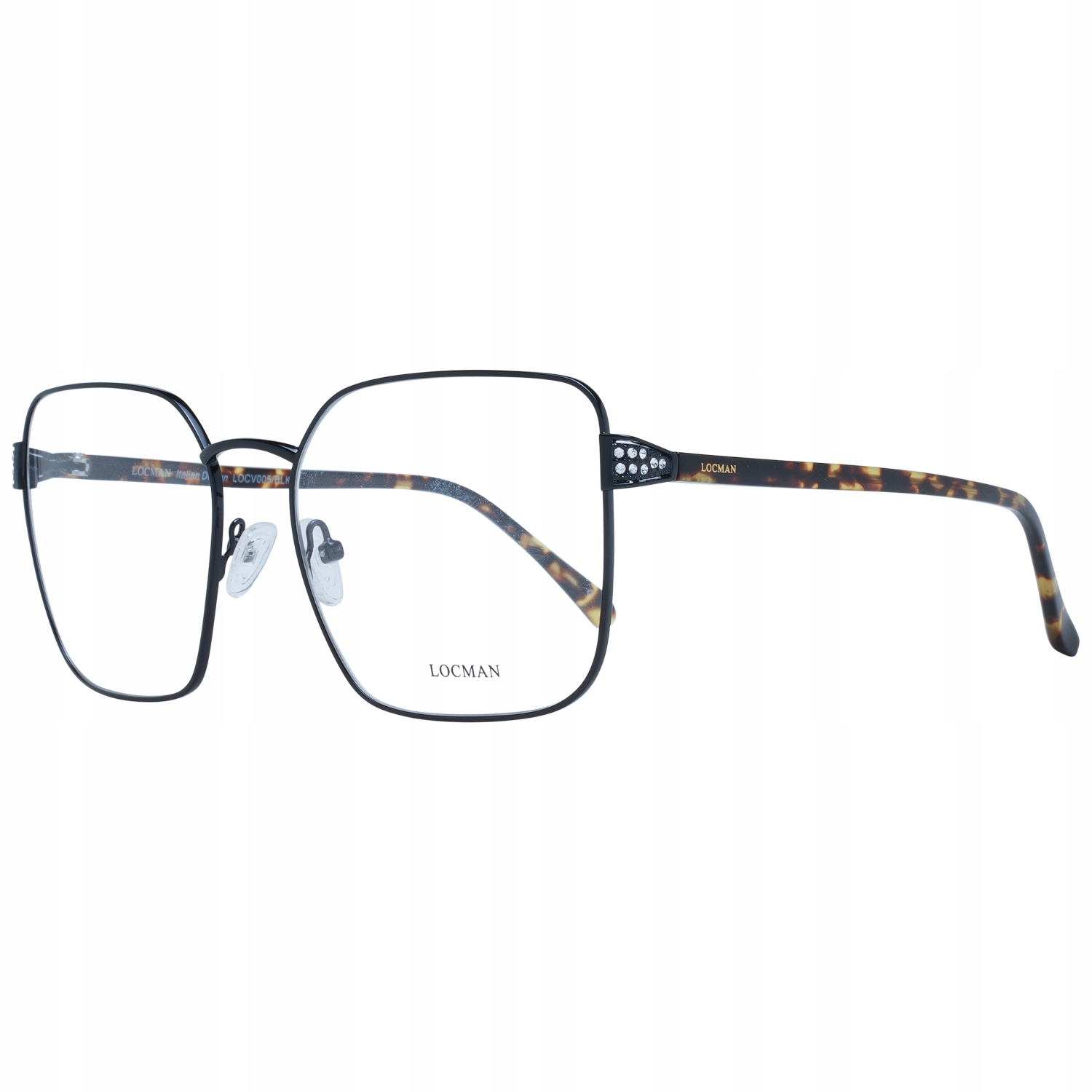 Ramki do okularów Damski Locman LOCV005 57BLK – Elegancja i styl w codziennym użytkowaniu