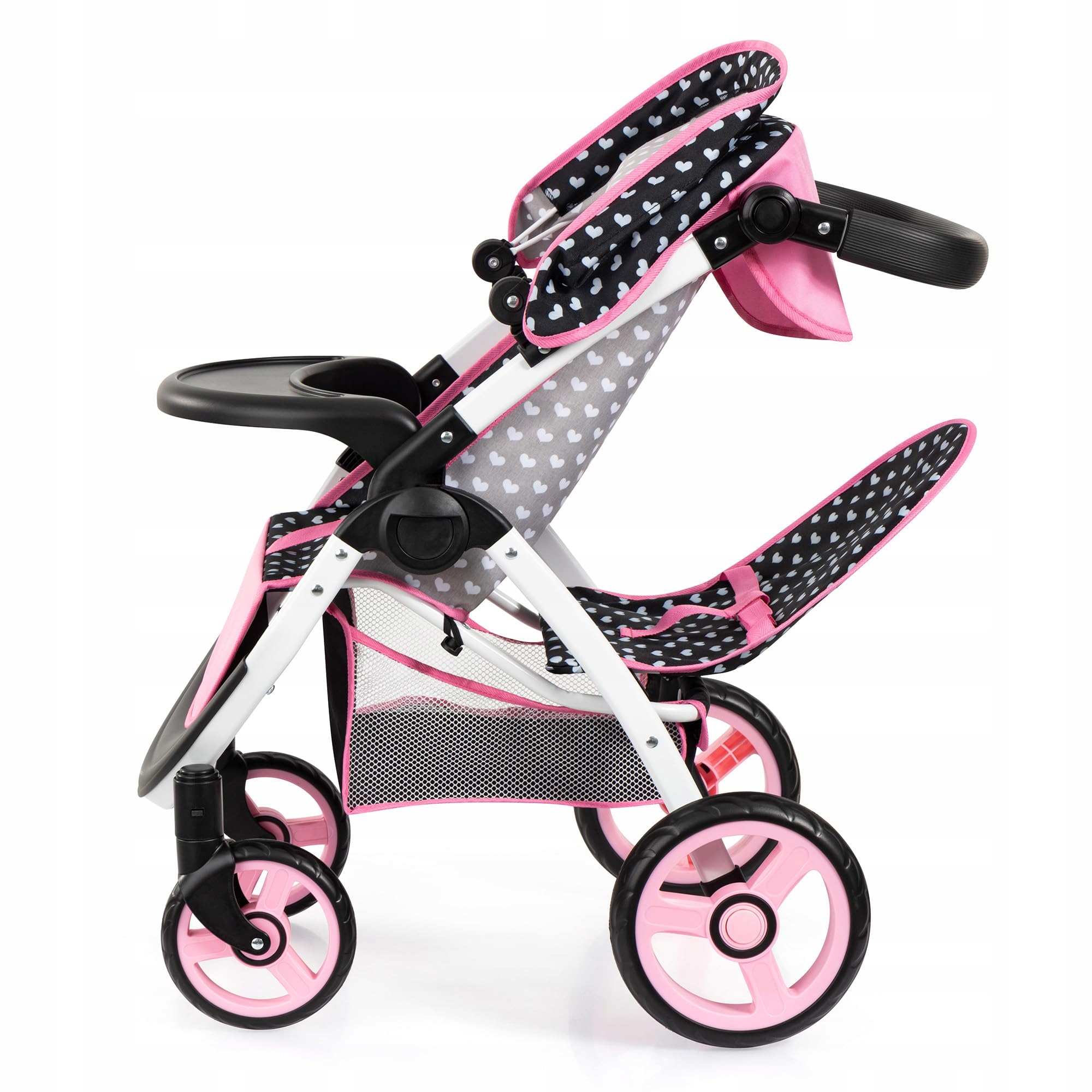 Regulowany uchwyt i pasy bezpieczeństwa dla komfortu zabawy