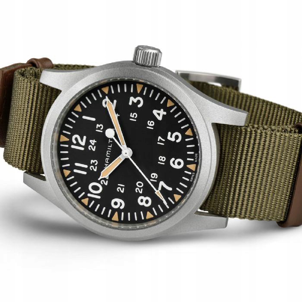 Khaki Field Zegarek męski 42 mm automatyczny (H69529933) – Połączenie stylu i funkcjonalności