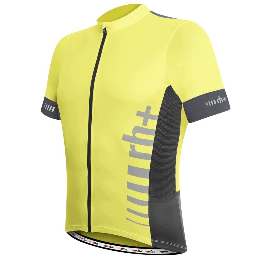 Koszulka rowerowa zeroRH+ Logo EVO ACID YELLOW-ANTHRACITE - M – Komfort i styl na każdym dystansie