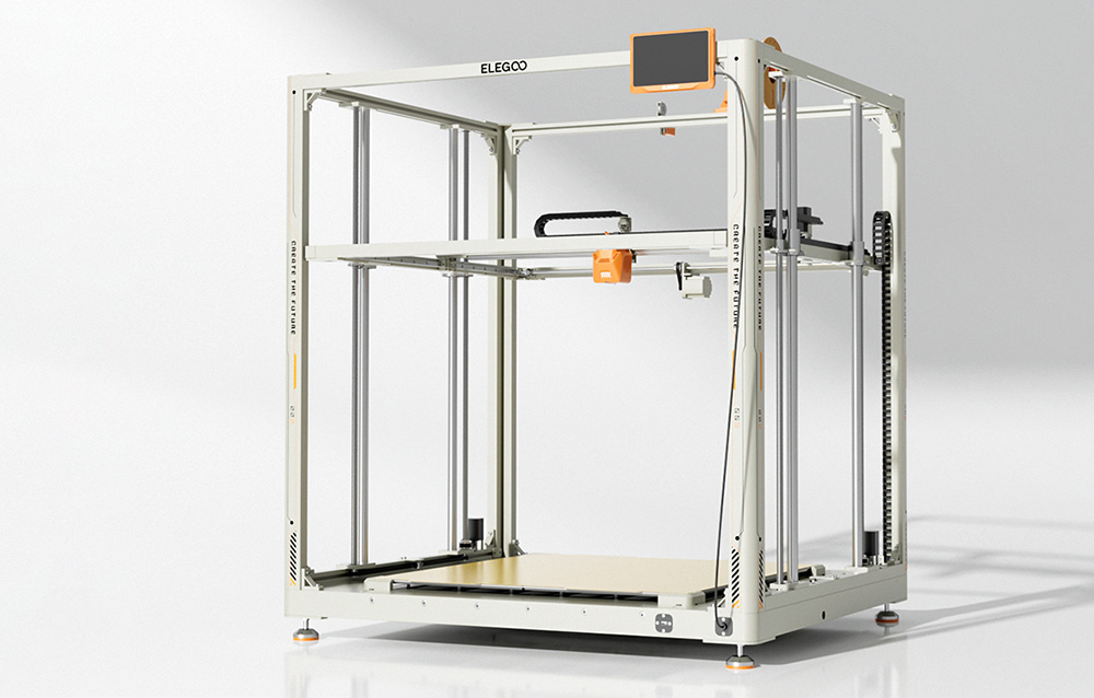 Drukarka 3D ELEGOO OrangeStorm Giga – przemysłowa skala możliwości - Szybkie nagrzewanie platformy roboczej
