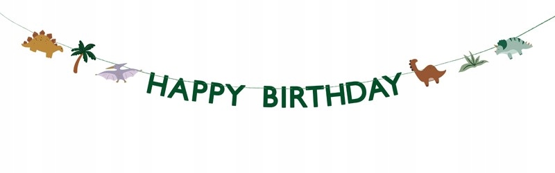 Baner Happy Birthday Dino 3m – Radosna dekoracja na urodziny
