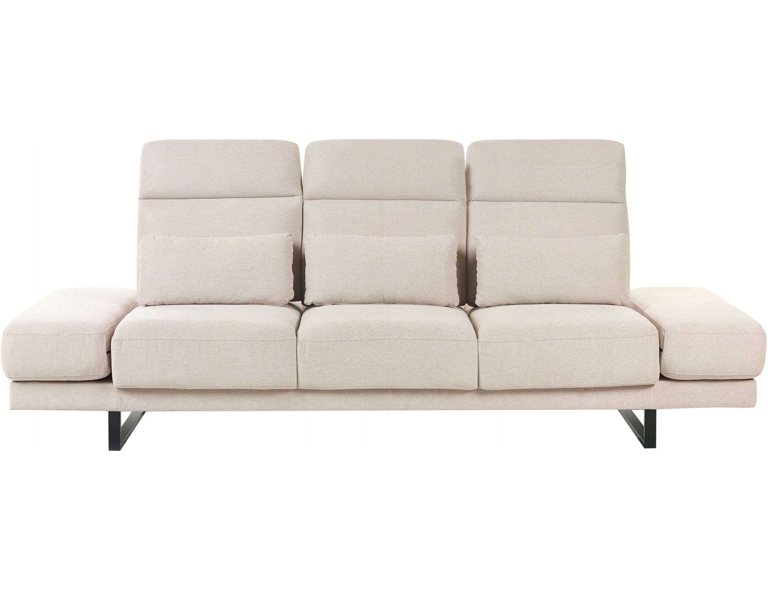 Sofa 3-osobowa IKAST Beżowa – Elegancja i komfort w Twoim wnętrzu