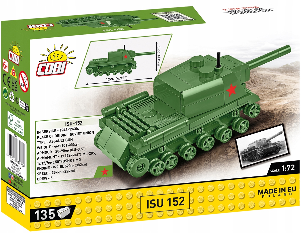 Historia w miniaturze – Model czołgu ISU-152 z II wojny światowej
