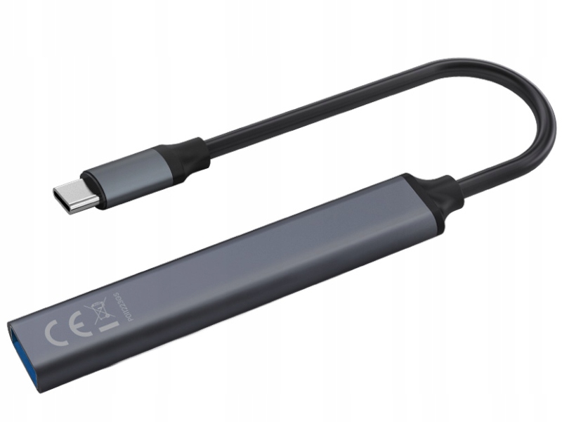 Czteroportowy hub USB – Wygodne połączenie z urządzeniami