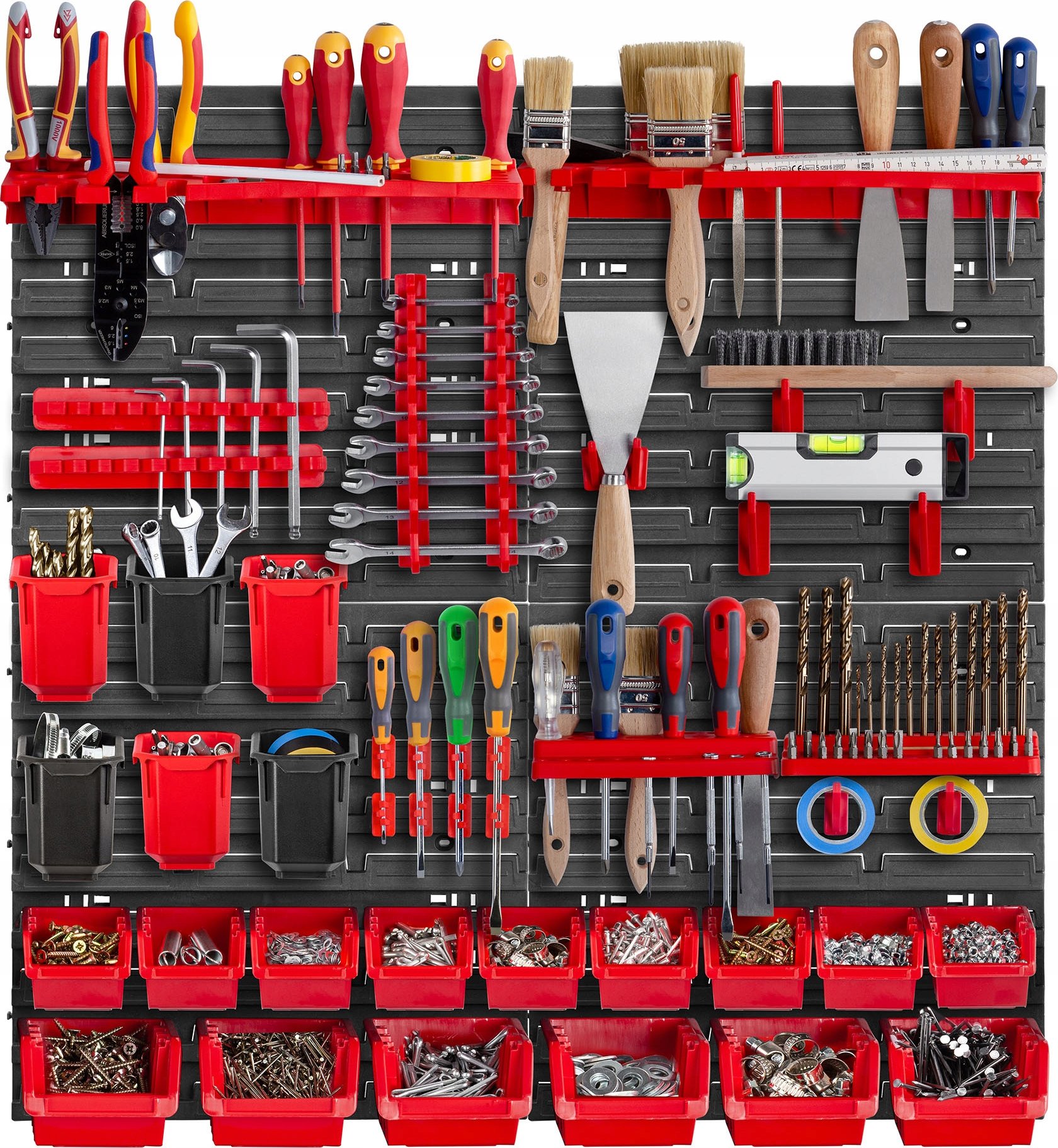 Zestaw narzędzi Kadax – Tablica narzędziowa 78x78 cm z akcesoriami