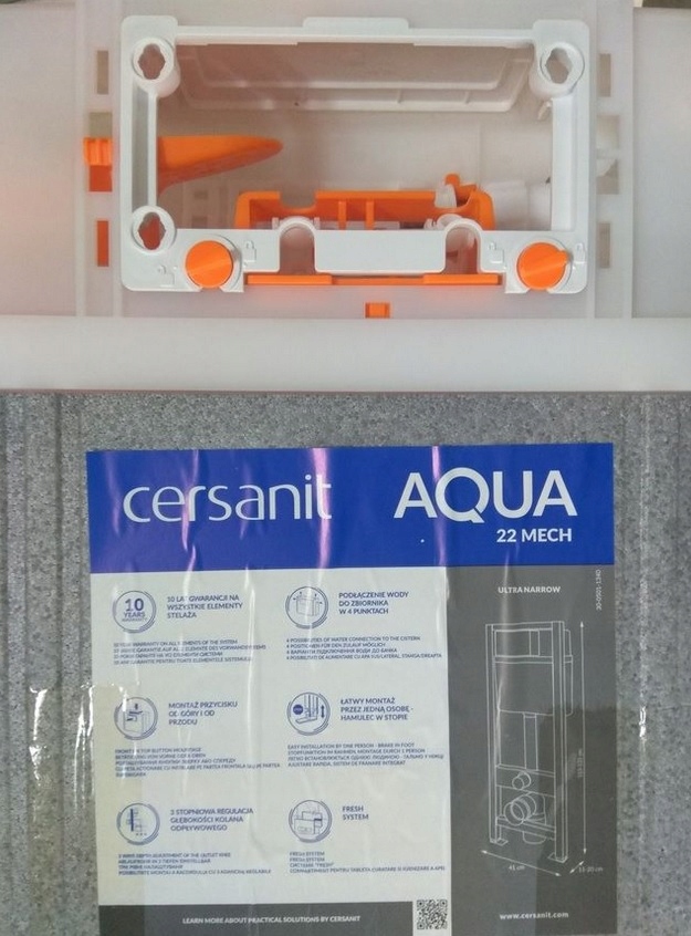 Kompatybilność z stelażami podtynkowymi AQUA