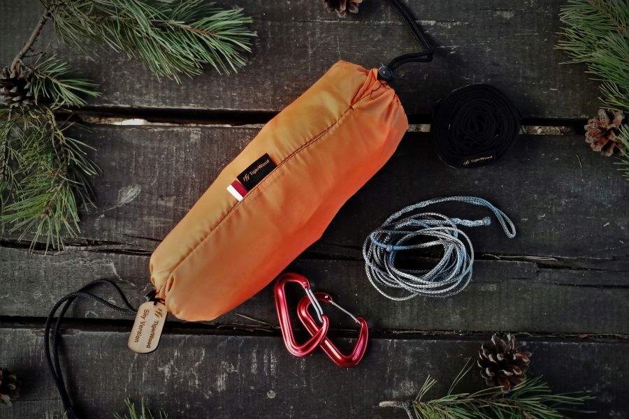 Hamak TigerWood Ultra Lekki Sky Version Pomarańczowy – Idealny na każdą przygodę