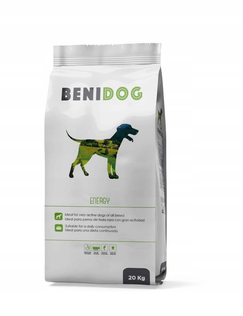 BENI DOG ENERGY dla aktywnych psów 20KG – Pełnowartościowa karma dla Twojego pupila