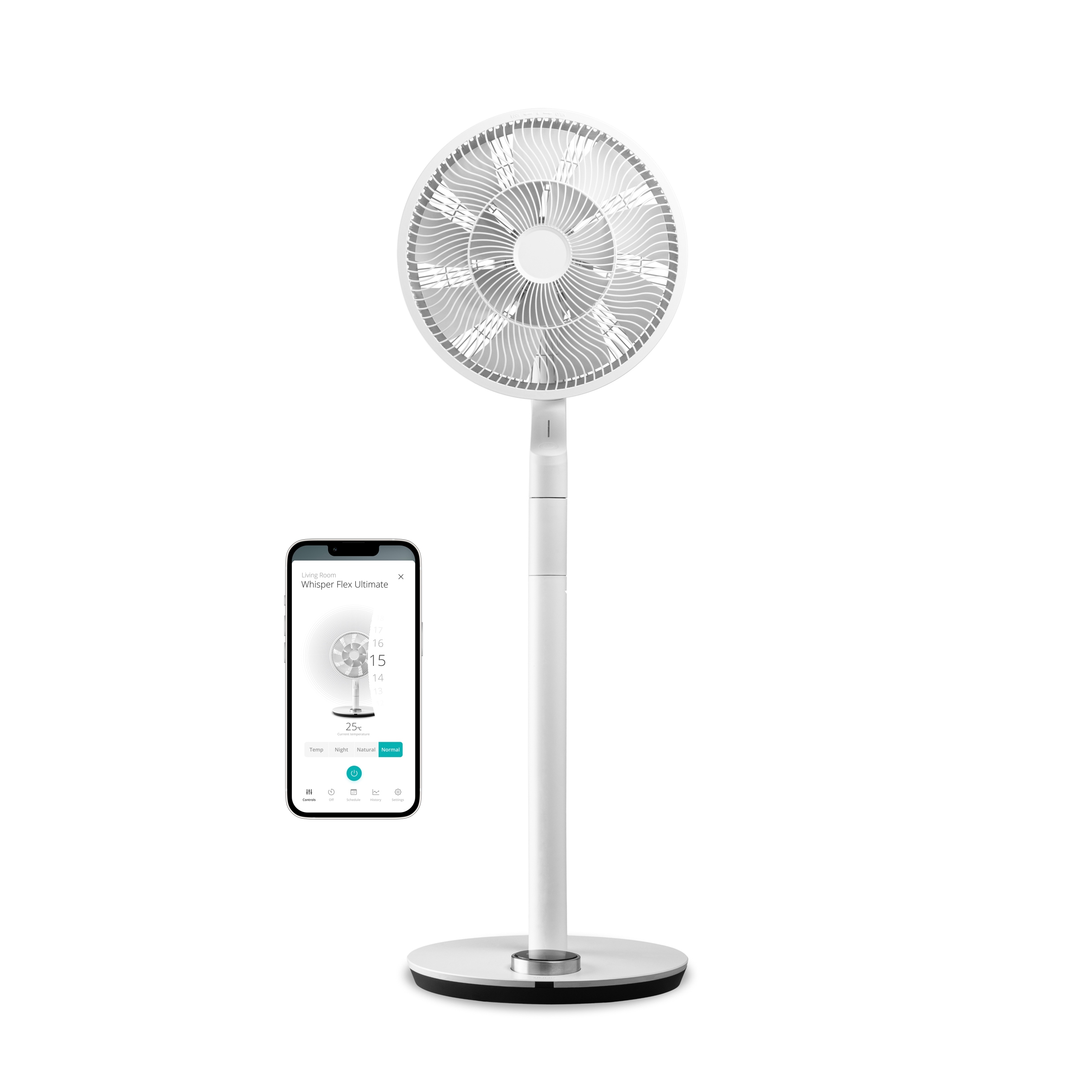 Wentylator podłogowy Duux DXCF51 Whisper Flex Ultimate White – Idealne rozwiązanie na upalne dni