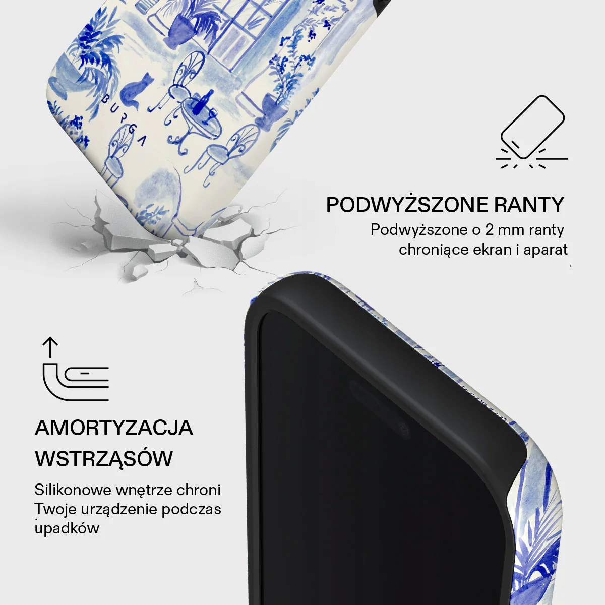 Ochrona ekranu i aparatu – Podwyższone krawędzie