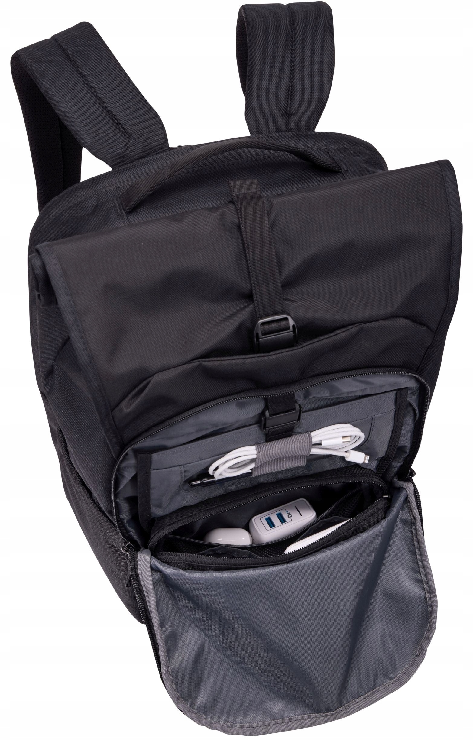 Stylowy i funkcjonalny plecak w kolorze czarnym