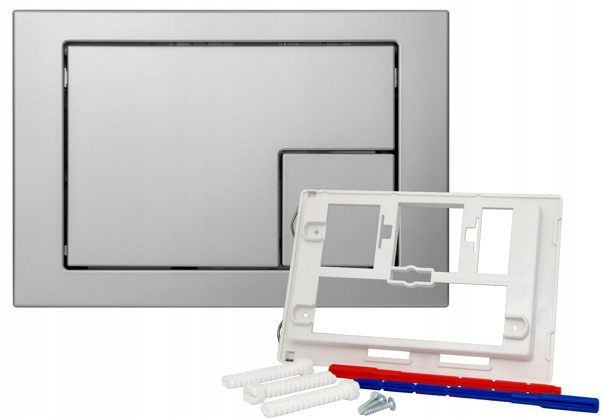 Przycisk spłukujący z popychaczami w komplecie