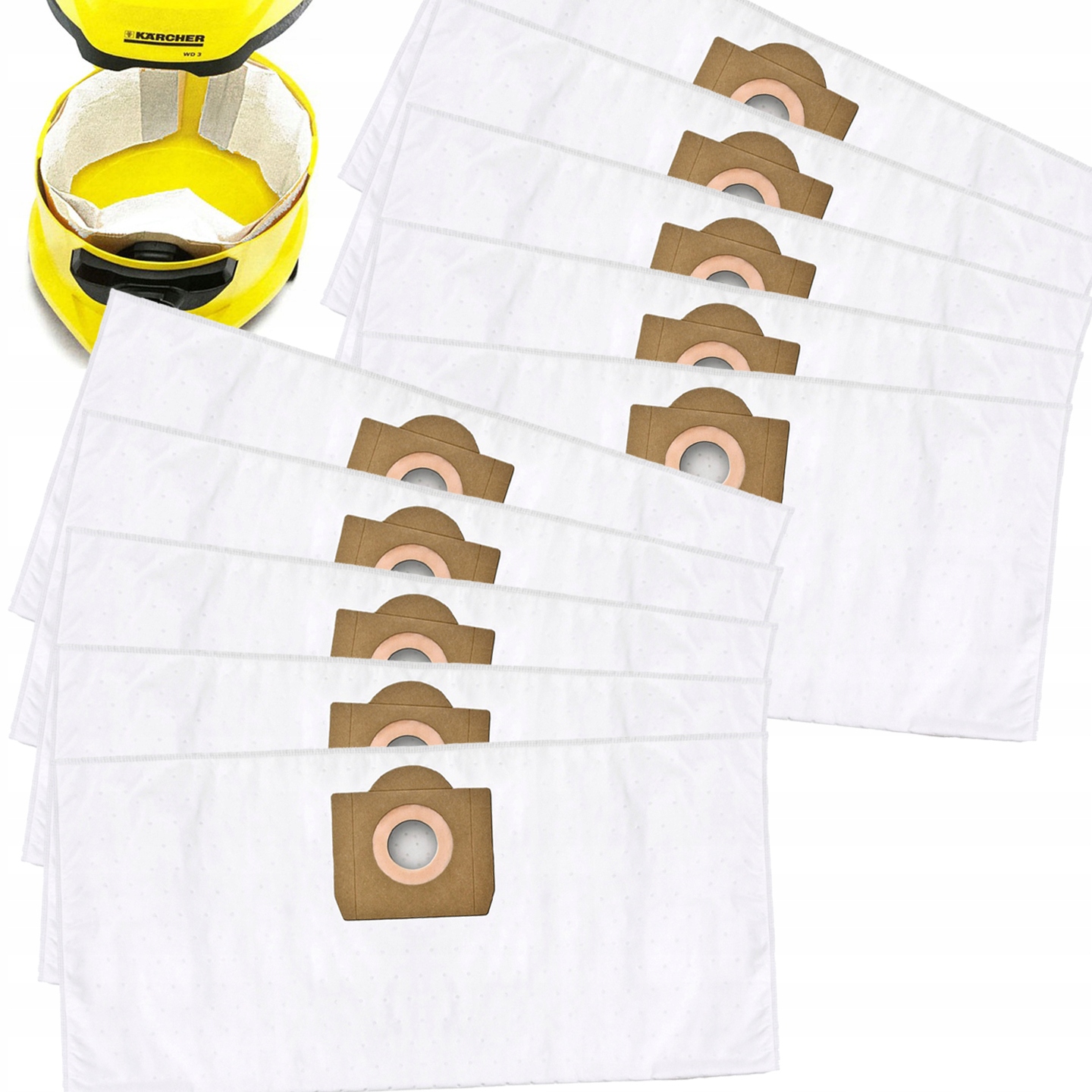 10X WORKI DO ODKURZACZA KARCHER WD 3 – Wydajność i jakość w jednym