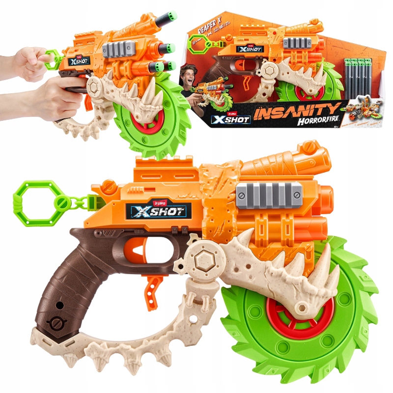 ZURU X-Shot Insanity HorrorFire – Wyrzutnia do zadań specjalnych