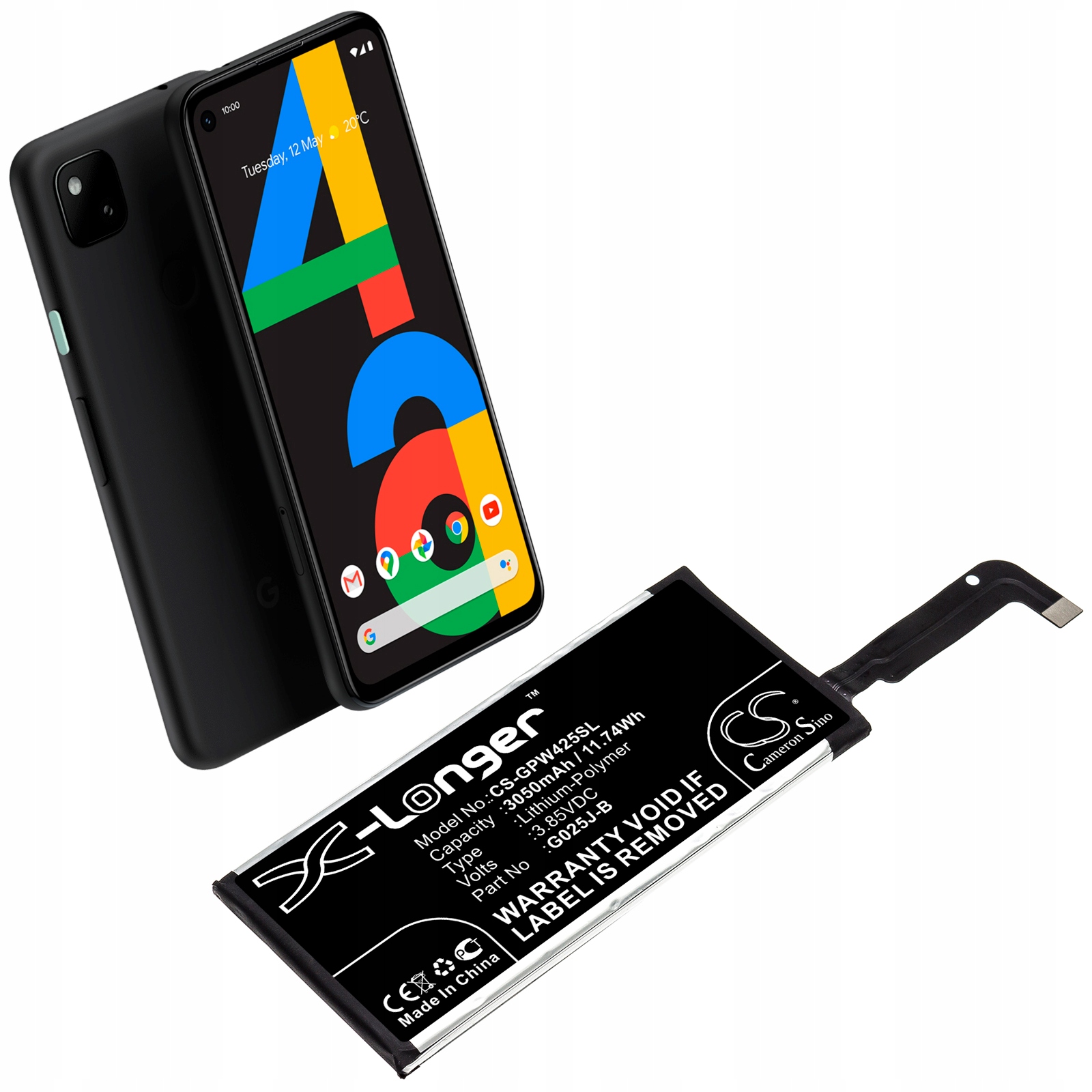 Akumulator Bateria typu G025J-B do Telefonu Google Pixel 4A – Wydajność i niezawodność