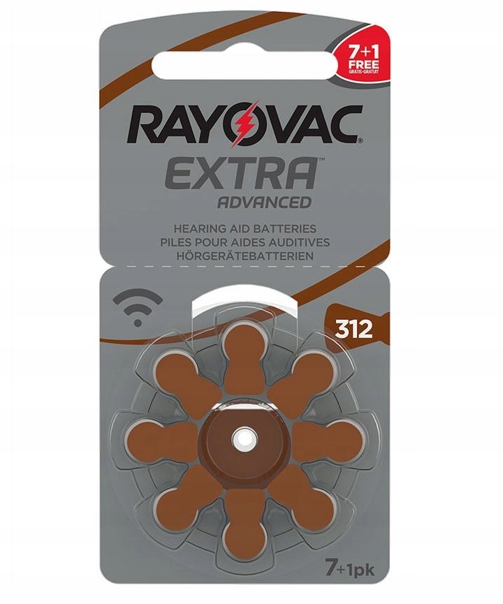 Baterie do aparatów słuchowych Rayovac Extra 312 (8 sztuk) – Wydajność i jakość