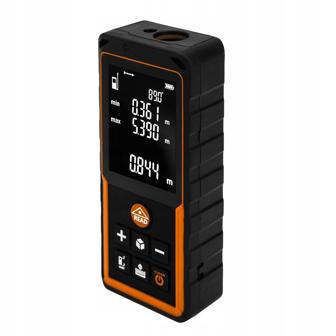 Wygodne funkcje – Pamięć 50 pomiarów i elektroniczny kątomierz